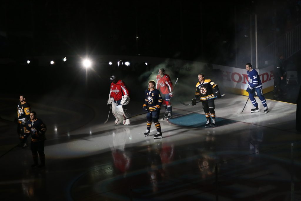 Atlantic Division All-Stars take the ice - Photo by Jack Lima