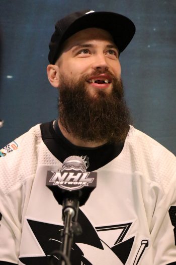 Brent Burns (D), San Jose Sharks- Photo by Jack Lima