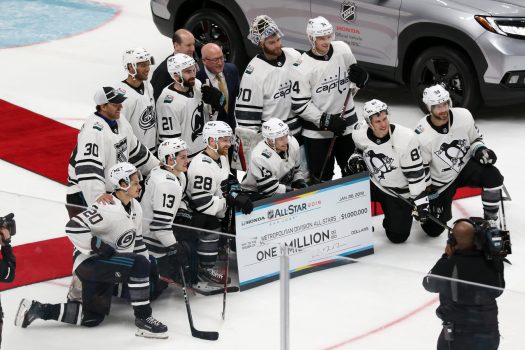 Metropolitan Division Team awarded a million dollar check for winning the All-Star game