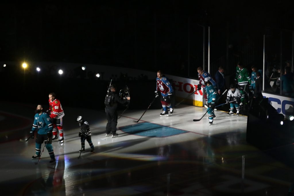 Pacific Division All-Star take the ice - Photo by Jack Lima