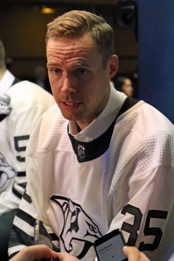 Pekka Rinne (G) Nashville Predators- Photo by Jack Lima