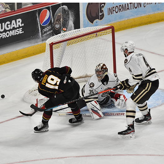 PENGUINS DROP SHOOTOUT TO BEARS, 2-1