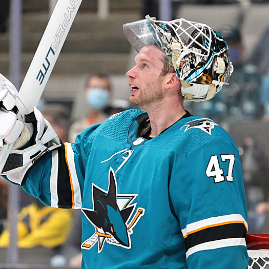 Sharks' goalie James Reimer