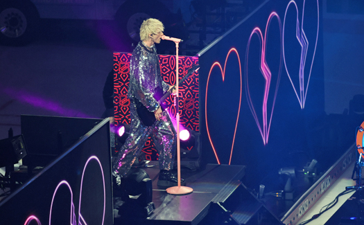 Machine Gun Kelly performs during second intermission