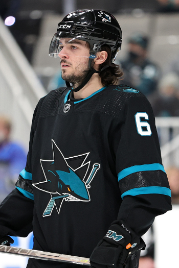 Sharks defenseman Ryan Merkley