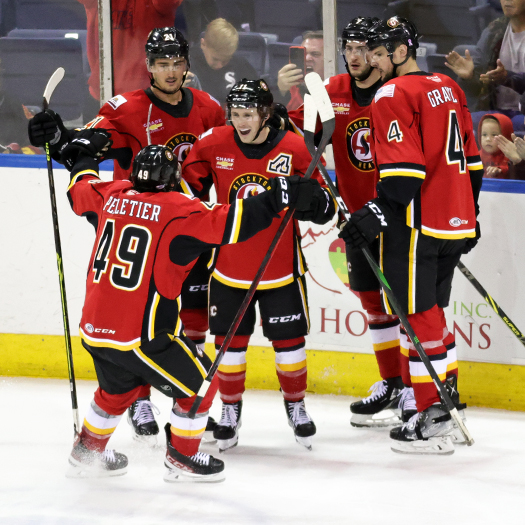 Matthew Phillips (Center) celebrates his 30th goal of the season