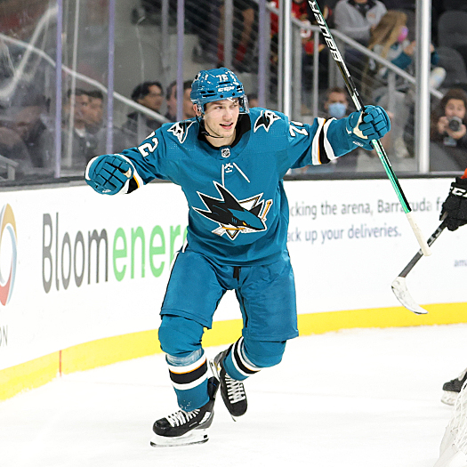 William Eklund celebrates his overtime winning goal