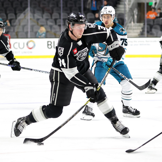 Taylor Ward (34) takes a shot on goal