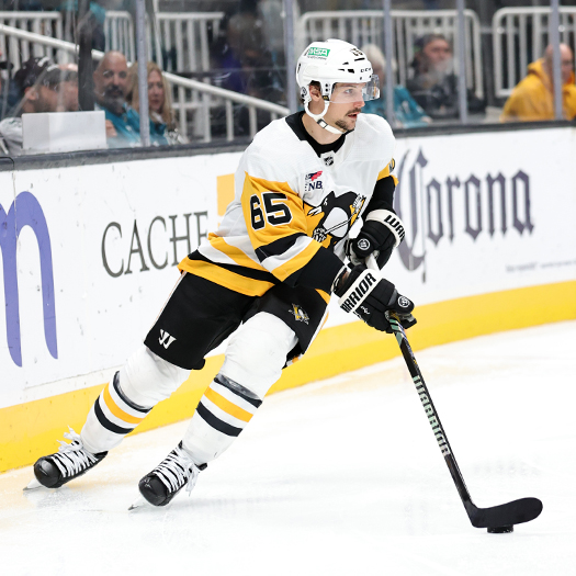 Penguins defenseman Erik Karlsson earned two assists in his return to San Jose