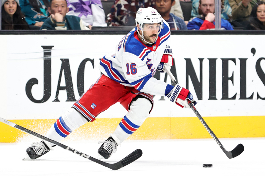 Rangers Forward Vincent Trocheck looks to make a pass