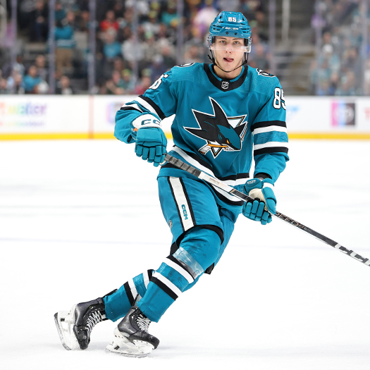 Sharks rookie defenseman Shakir Mukhamadullin made his NHL debut during todays game